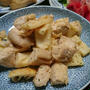 今が旬の淡竹と鶏肉のガーリック炒め