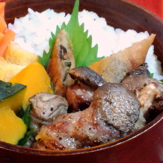 肉巻エリンギ弁当