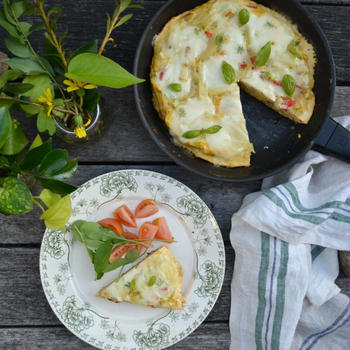 Cabbage and Potato Frittata キャベツとじゃが芋のフリッタータ