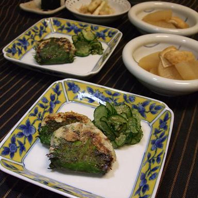 鯵のさんが焼きと大根油揚げのあっさり煮