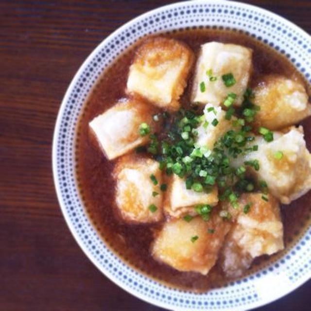 揚げ餅のみぞれ和え