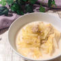 時短レシピ【10分でできて胃に優しい✨キャベツとツナのミルクうどん】