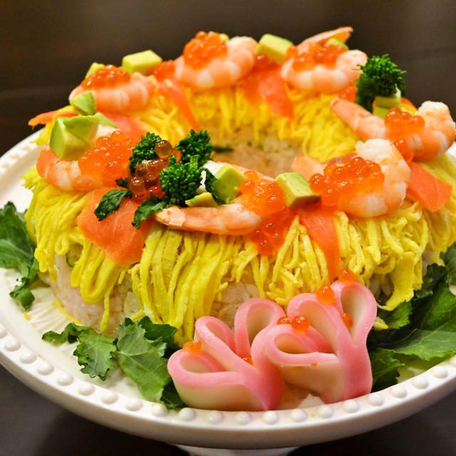【アメリカのおうちごはん】お雛祭りに寿司ケーキを作るよ
