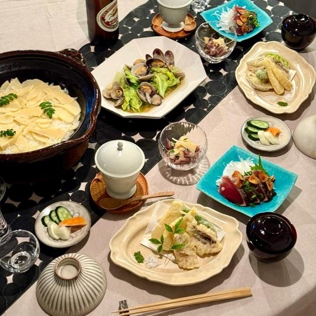 今年初の「たけのこごはん」の夜ごはん