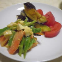ルクエでレンチンカレー茄子
