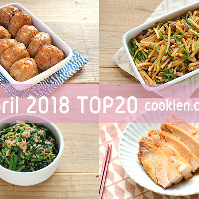 2018年4月の人気作り置きおかず・常備菜のレシピ - TOP20