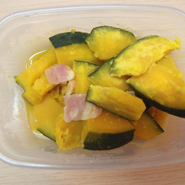 かぼちゃのベーコン煮