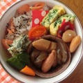 *たらこの煮つけ弁当♪