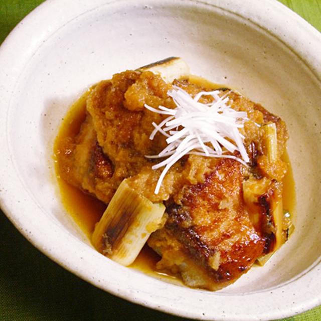 焼きネギとブリ竜田のコチュおろし煮。と主役登場！