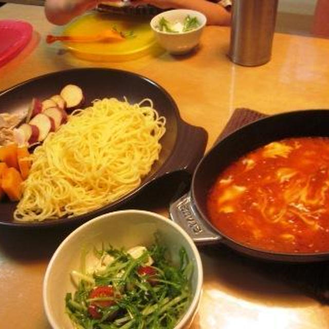 フォンジュ風☆つけスパゲティ