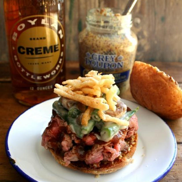 Roast Beef and Green Bean Sandwichローストビーフといんげんのサンドイッチ
