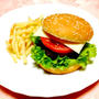 バジルハンバーグ☆ハンバーガー