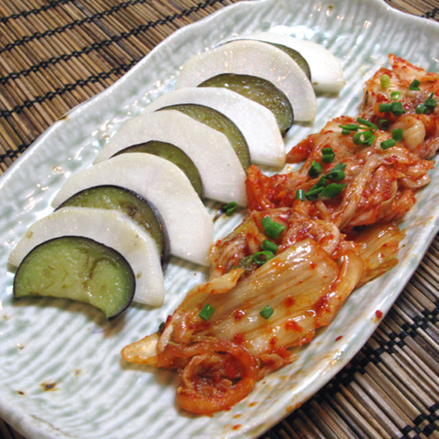 ■キムチと炒め野菜の盛り合わせ