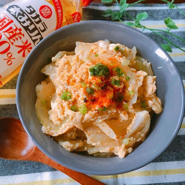 ランチにオススメ♡レンジde簡単♡ふわとろ玉子丼