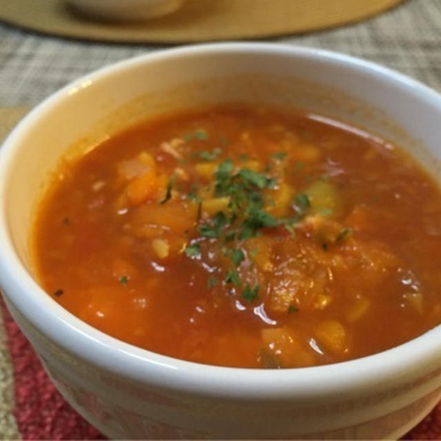 ☆スパイス大使☆具だくさん食べるトマトスープ