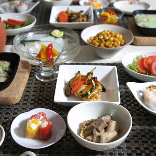 ブロッコリーホワイトソース　ひよこ豆のカリカリ　牡蠣ご飯　その他