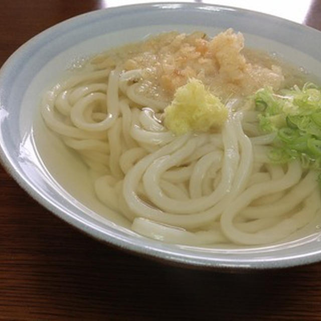 今朝は香川風に「かけうどん」