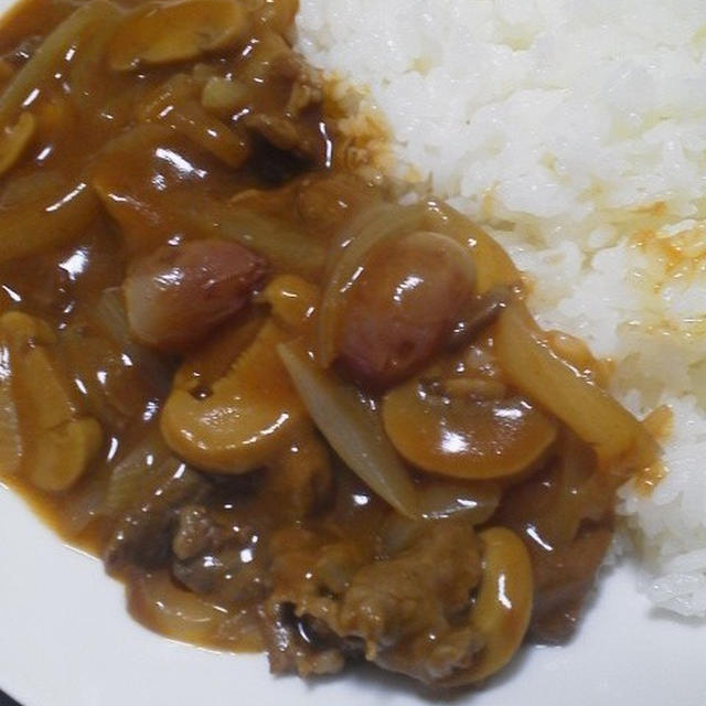 ぶどう煮込みのハヤシ風カレー～ワインがないならぶどうを煮込め～