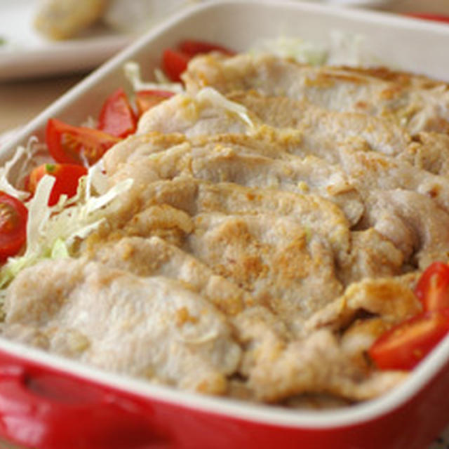 塩麹で豚の生姜焼き