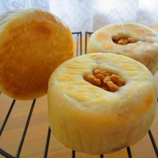 甘納豆とｸﾙﾐのﾊﾟﾝ（豆太鼓）♪ﾒｰﾌﾟﾙくるみﾊﾟﾝ♪