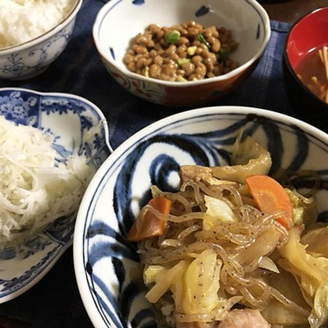 予想外の大雨に家の中が～＆鶏モモ肉のすき煮