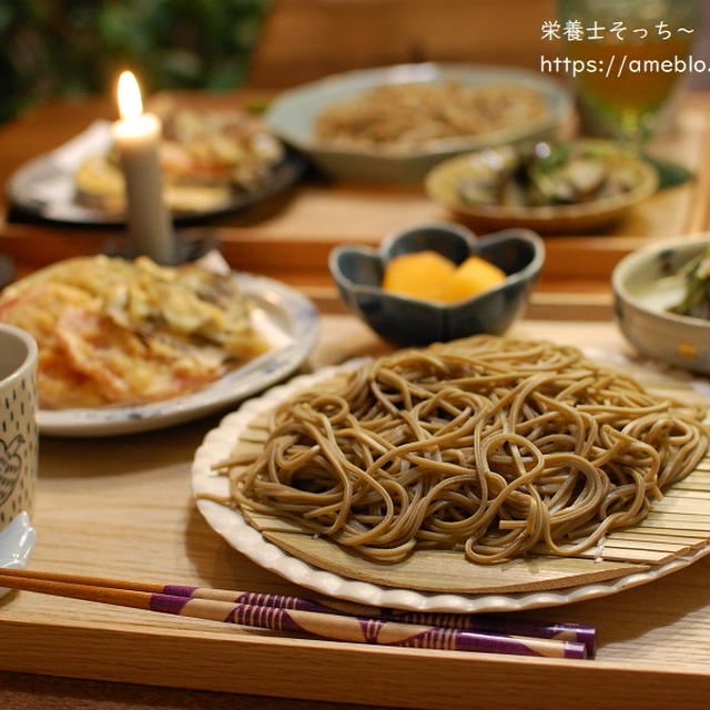 時間がたっても美味しい♡蕎麦の日の献立