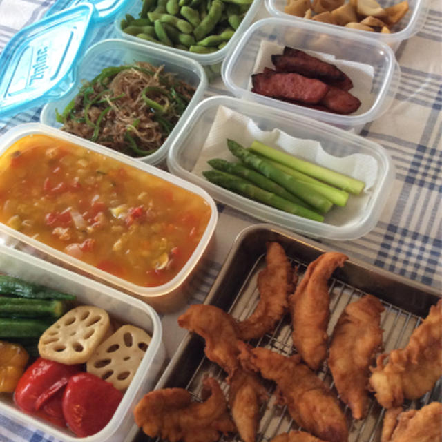久々お弁当用用ストックを作る