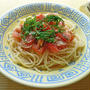 焼肉のたれで作る、トマトのうまうま冷製パスタ