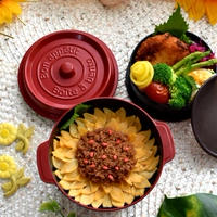 元気に夏を乗り切る～いつものそぼろ弁当をひまわり弁当に～