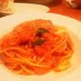 モッツァレラとトマトソースパスタ