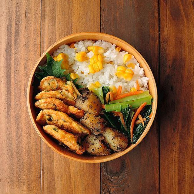 6/12(月)鶏ひき肉の卵焼き弁当