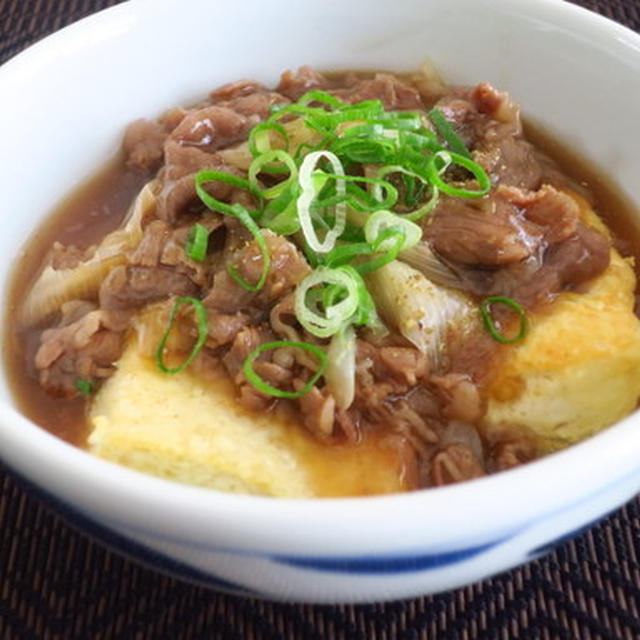 揚げ出しあんかけ肉豆腐