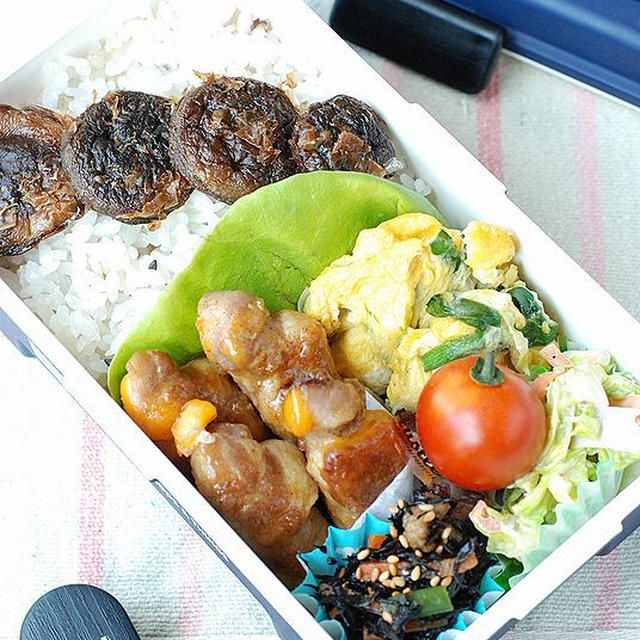 【男子高校生】豚の甘辛チーズ巻き弁当