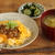 即席・納豆オムレツ丼献立