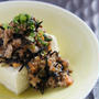 お豆腐の肉味噌あん（ひじき入り）×玄米ごはんでランチ