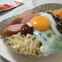 チンしてこんがり！石焼ビビンパ風の朝ごはん