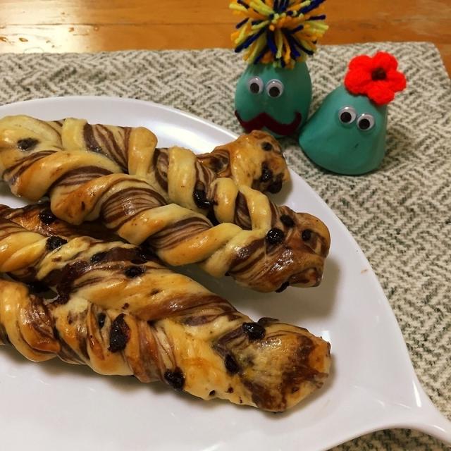 ねじねじ♡チョコスティックパン
