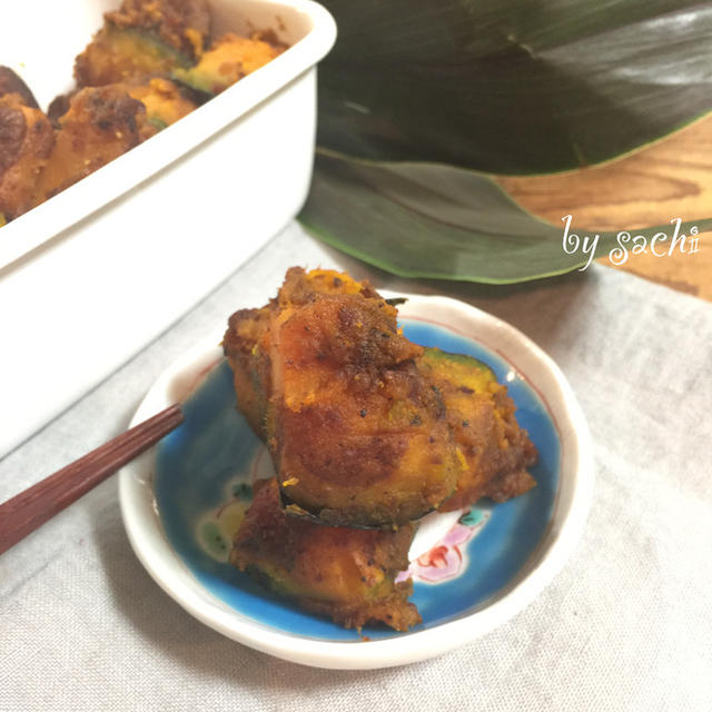 【作り置き】焼きかぼちゃのシナモン風味♡