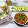 ☆夏野菜とヤリイカのペンネ・アラビアータ☆