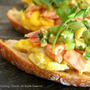 Salmon Egg Toast with Green Salsaグリーンサルサのせサーモンと卵のトースト