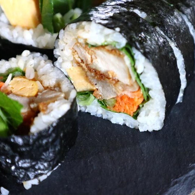 おうちで簡単！余ったとんかつをアレンジした太巻きレシピ