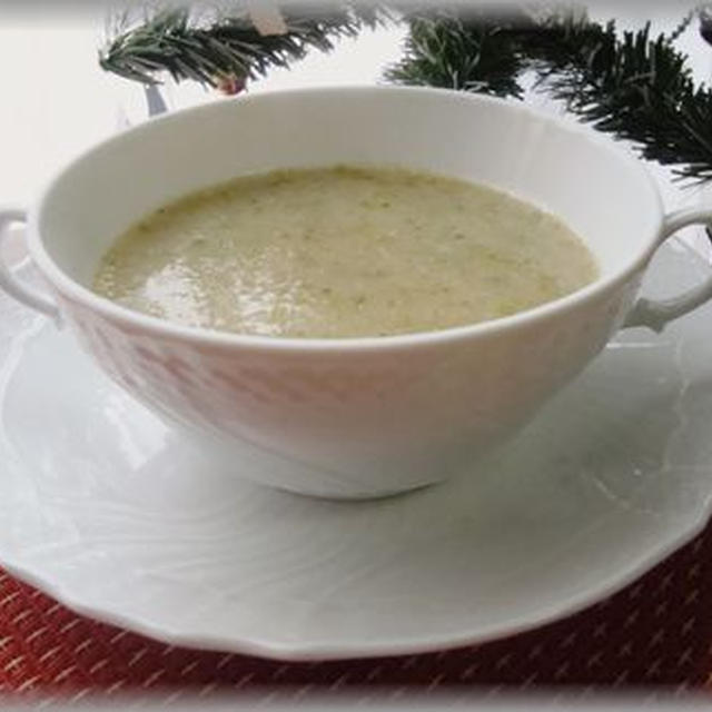 クリスマスに☆レタスと長葱のポタージュスープ♪