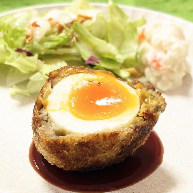 【揚げないスコッチエッグ】フライパンで簡単レシピ