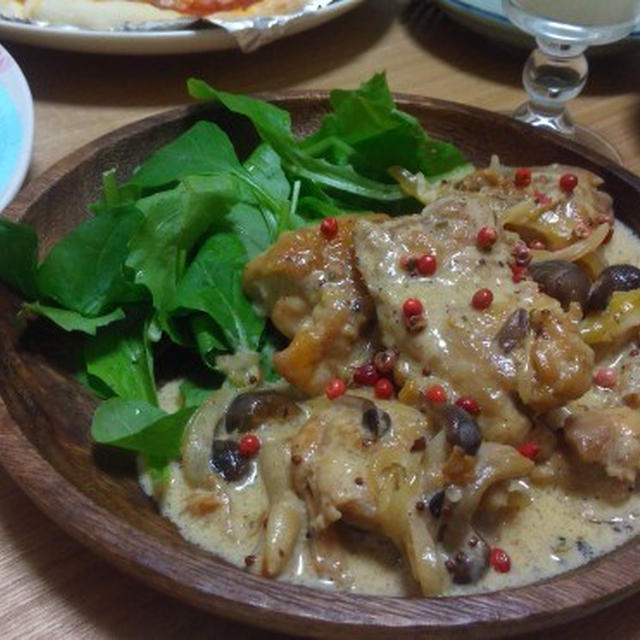 チキンのマスタードクリーム煮
