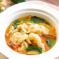 【餃子のスープ】冷凍餃子で絶対美味しいスープレシピ！【293kcal】