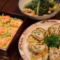 レシピ付き献立　ちらし寿司・卵の巻き蒸し・さつま揚げと小松菜の煮びたし~一人暮らしの料理の愉しみ方