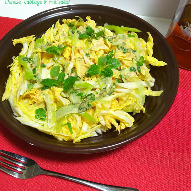 爽やかな味わいでペロっと食べちゃう！白菜とミントのサラダ