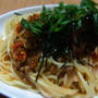 めっちゃ簡単。明太キムチ納豆パスタ。