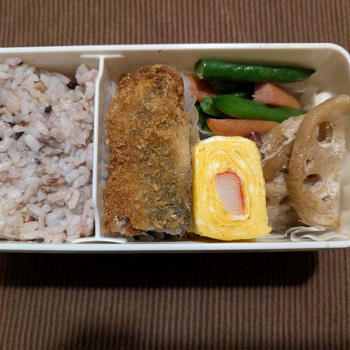 わたしのお弁当　〜いわしフライのお弁当〜