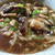 冷やし中華の平打ち麺で温かい醤油ラーメン♪